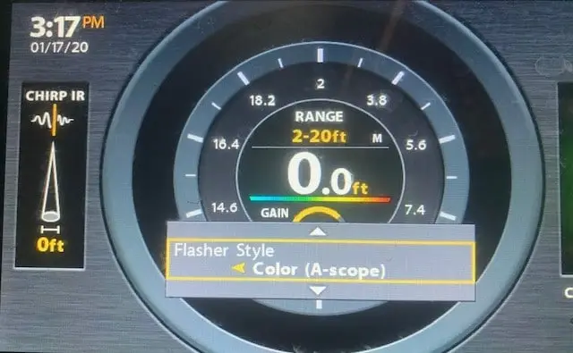 Humminbird Helix for Ice Fishing Flasher Style