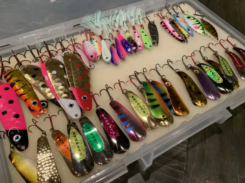 Ice Fishing Spoons for Lake Winnipeg