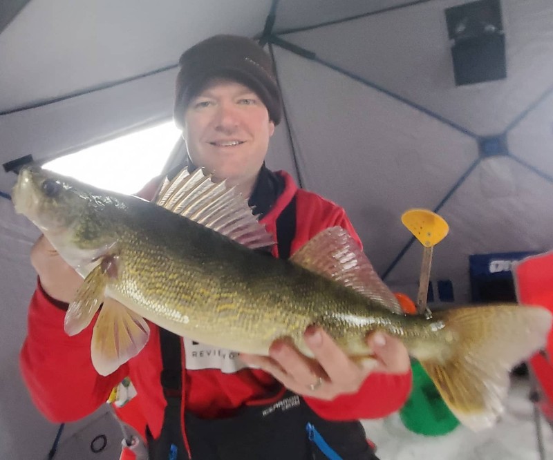 Otter Hub Ice Fishing Walleye